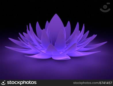 render of an abstract futuristic flower