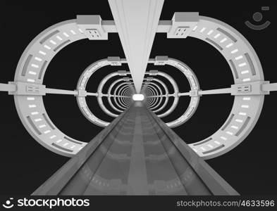 render of an abstract tunnel