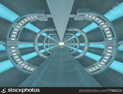 render of an abstract tunnel