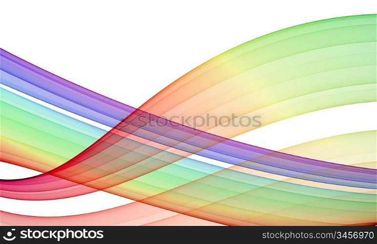rendered background: multicolored streaming lines over white