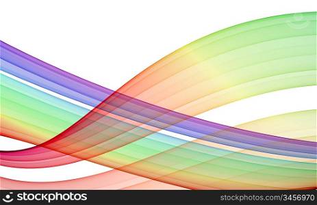 rendered background: multicolored streaming lines over white