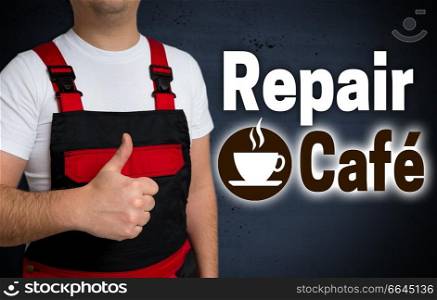 Repair Cafe is shown by artisan concept.. Repair Cafe is shown by artisan concept
