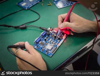 Repair electronic metering parameters