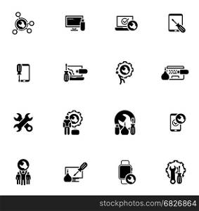 Repair Service and Maintenance Icons Set.. Repair Service and Maintenance Icons Set. Isolated Illustration.