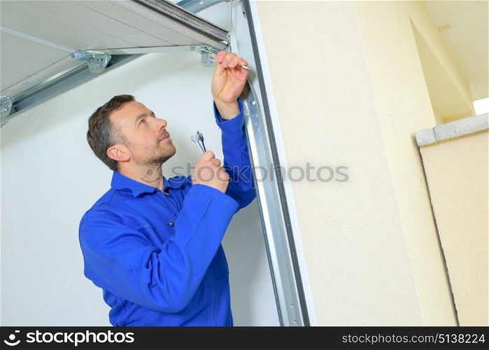 Repairing a faulty garage door