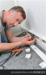 Replacing a broken wall socket