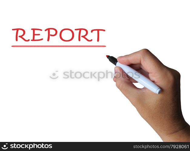 Report Word Meaning Gathering And Presenting Information