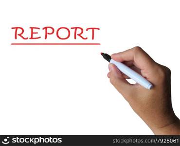 Report Word Meaning Gathering And Presenting Information