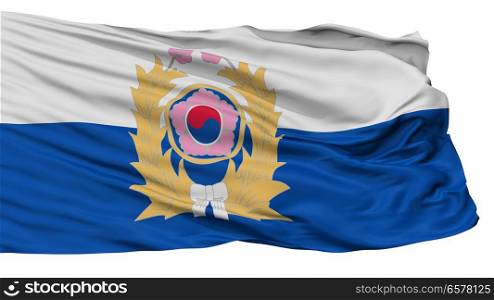 Republic Of Korea Army Flag, Isolated On White Background. Republic Of Korea Army Flag, Isolated On White