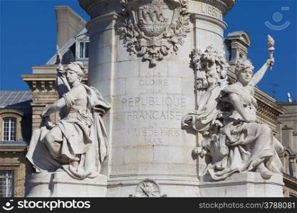 ""Republique" in Paris, Ile de France, France"