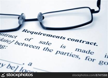 Requirement contract