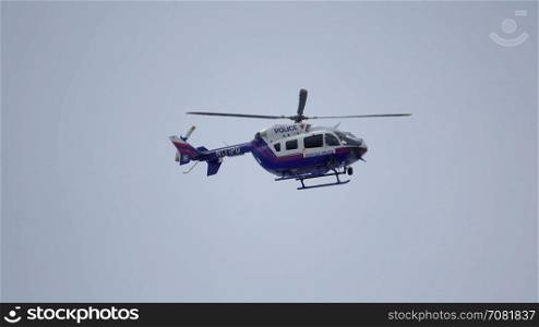 Rescue helicopter searches for missing people