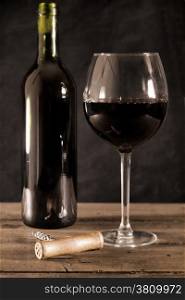 Reserve red wine in your glass
