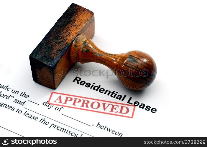 Residential lease - approved