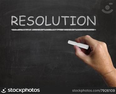 Resolution Blackboard Meaning Solution Settlement Or Outcome