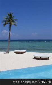 resort at the caribbean sea. Yucatan, Mexico