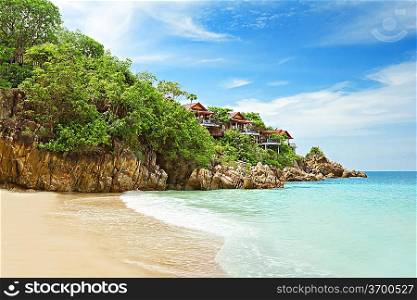 Resorts on the rock near beach