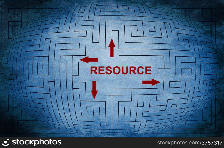 Resource maze concept
