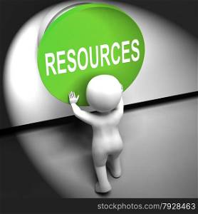 Resources Pressed Meaning Funds Capital Or Staff