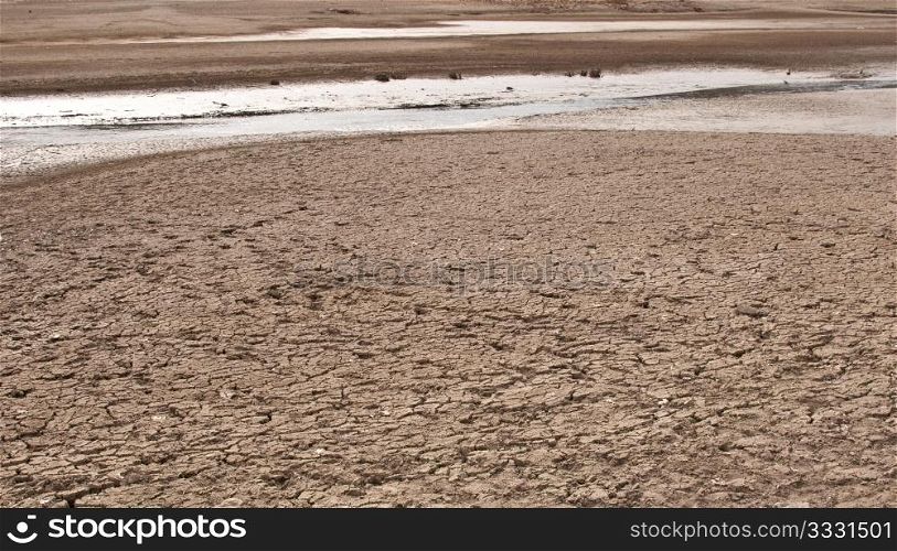 Rest of the Water on bottom of the dried lake