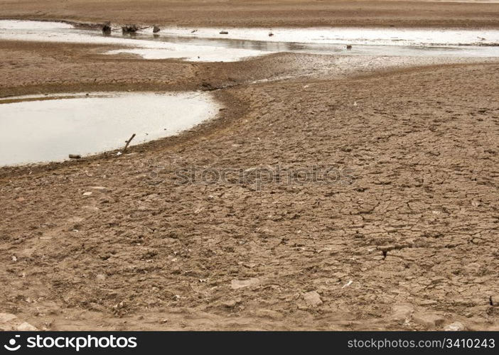 Rest of the Water on bottom of the dried lake