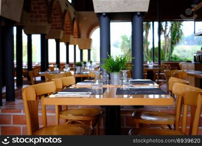 Restaurant interior background
