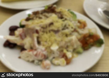 Restaurant menu dish of food cooking recipe, stock footage