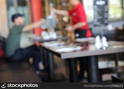 Restaurant with blur background