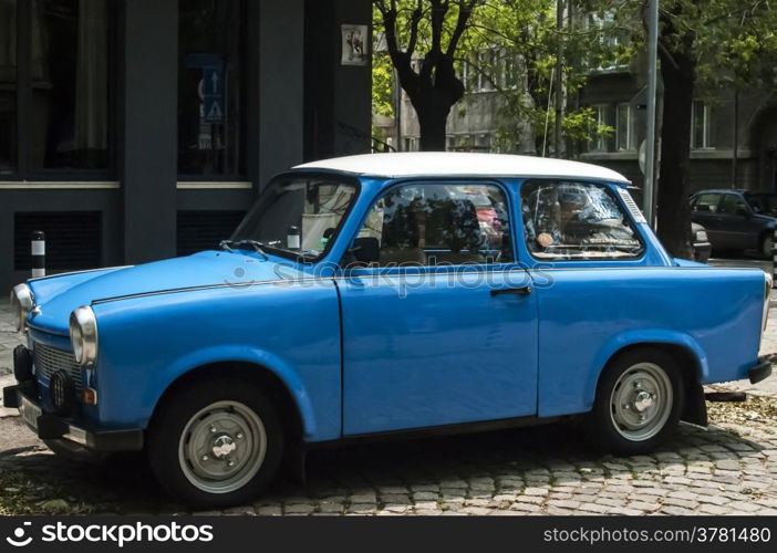 Restored vintage Trabant car