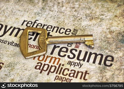 Resume and key