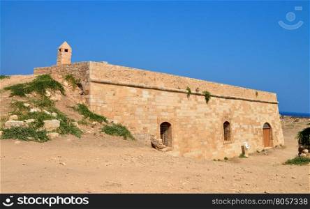 Rethymno city Greece Fortezza fortress cavalier landmark architecture