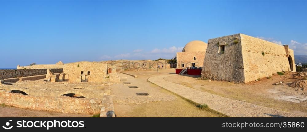 Rethymno city Greece Fortezza fortress Mosque landmark architecture