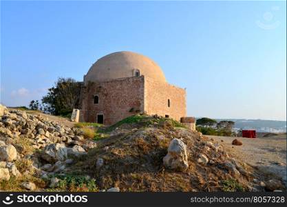 Rethymno city Greece Fortezza fortress Mosque landmark architecture