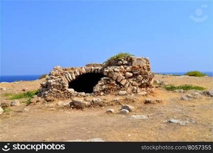 Rethymno city Greece Fortezza fortress ruins landmark