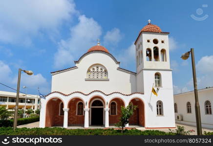 Rethymno city Greece Orthodox church landmark architecture