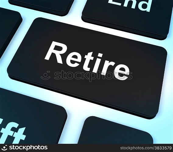 Retire Key Shows Retirement Planning Online. Retire Key Showing Retirement Planning Online