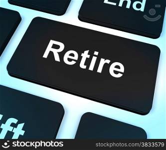 Retire Key Shows Retirement Planning Online. Retire Key Showing Retirement Planning Online