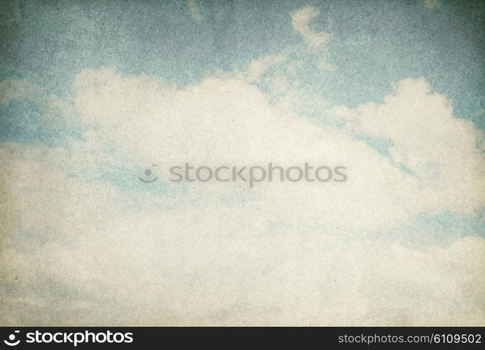 retro image of cloudy sky