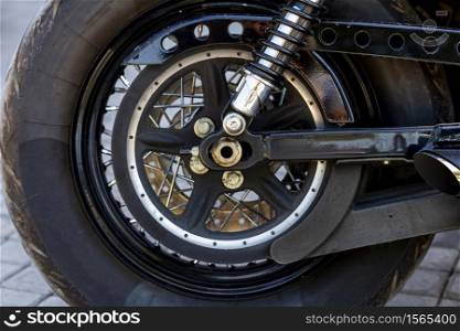 Retro motorcycle wheels and parts