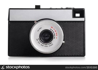 retro photo camera, cut out from white background