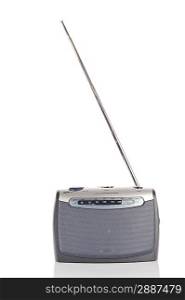 retro radio isolated on white