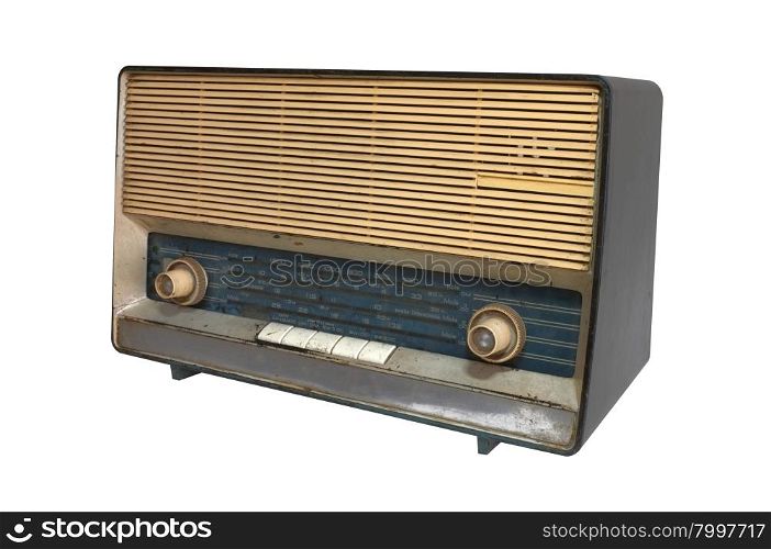 Retro radio receiver of the last century