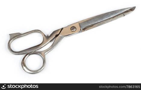 retro-scissors on a white background