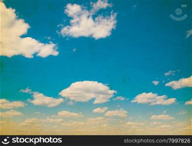 Retro sky and clouds background.&#xA;&#xA;