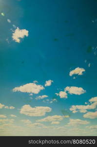 Retro sky and clouds background.&#xA;&#xA;