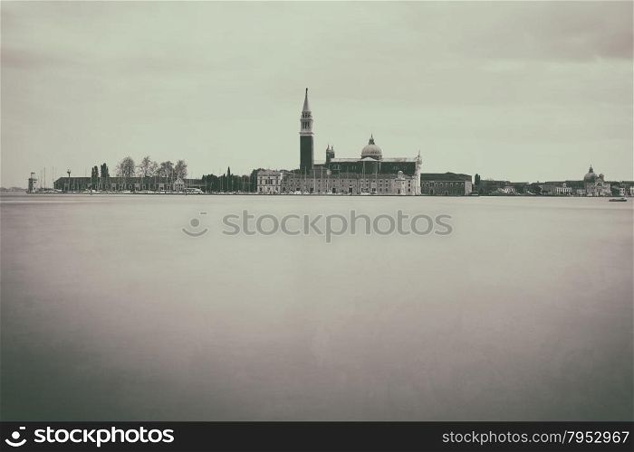 Retro style image of San Giorgio Maggiore Island, Venice, Italy