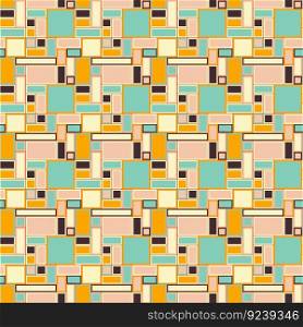 Retro vintage Checkered pattern. Retro geometrical seamless background. Vector illustration. Retro vintage Checkered pattern. Retro geometrical seamless background