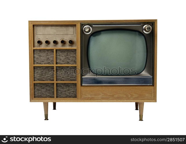 Retro wooden TV