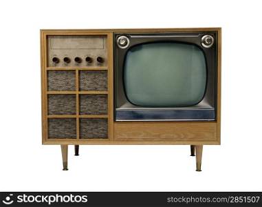 Retro wooden TV