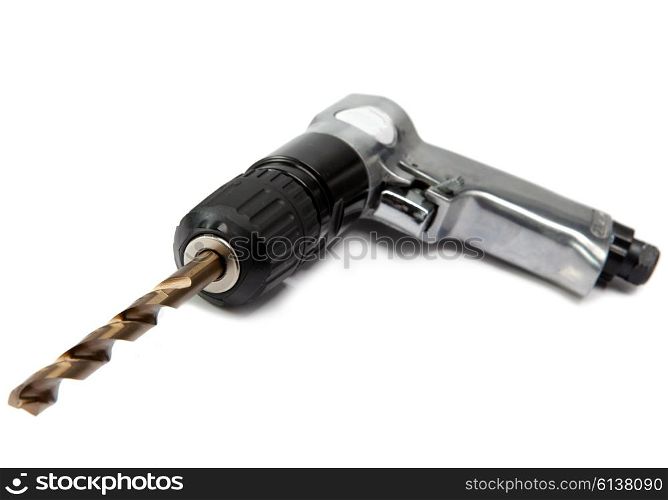 reversible air drill on white background